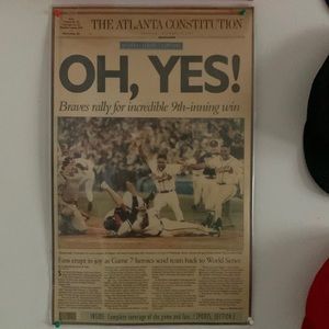 Atlanta braves 1992 CHAMPIONSHIP article